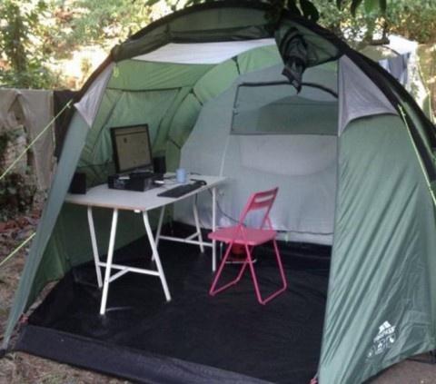 Namiot w Londynie do wynajęcia w Airbnb jako eko mieszkanie