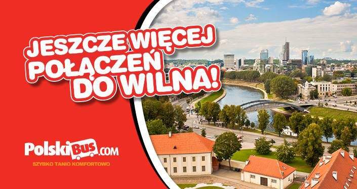 PolskiBus: jeszcze więcej połączeń do Wilna!