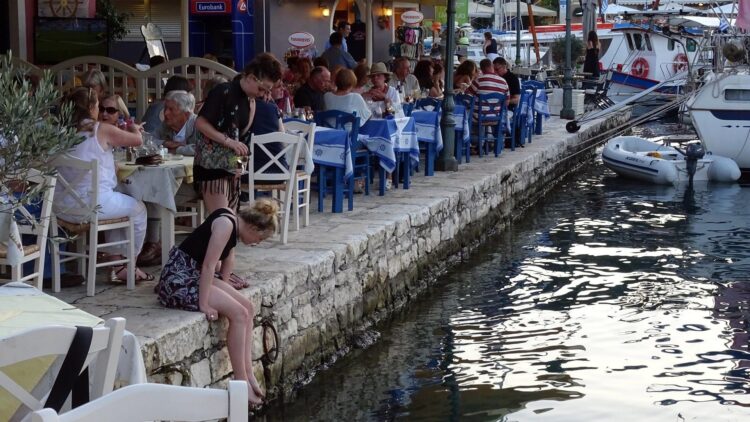 tawerna w mieście Friscardo na wyspie Kefalonia