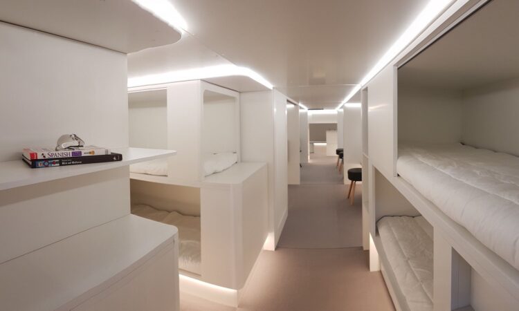 pokład sypialny w samolotach airbus – projekt