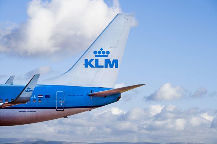 Tylne skrzydło samolotu KLM