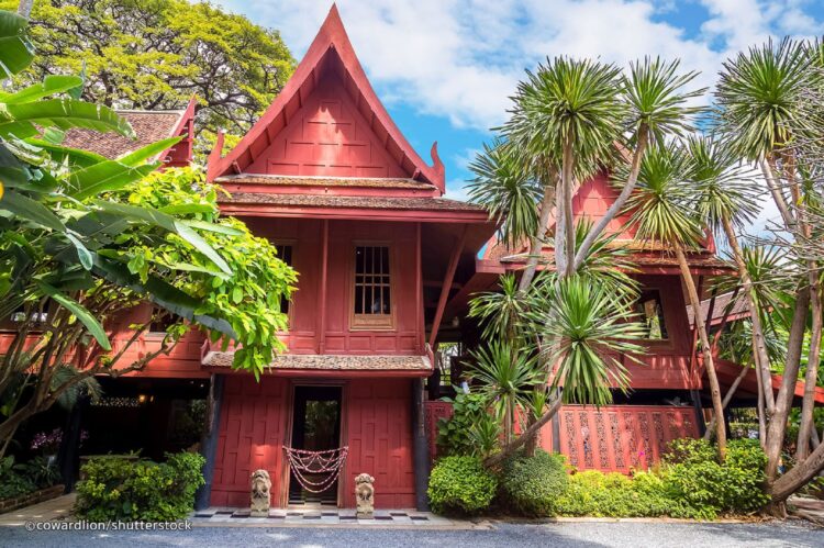 czerwony dom Jima Thompsona w Bangkoku