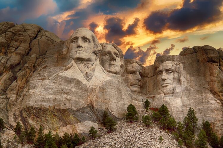 góra rushmore w dakocie południowej USA