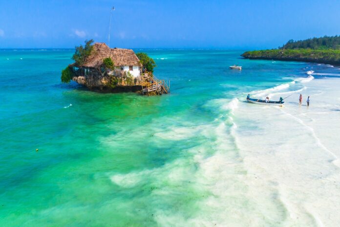 Restauracja na skale Zanzibar, Tanzania