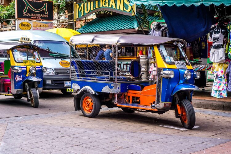 tuktuk bangkok tajlandia