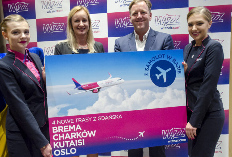 nowe trasy wizz air z gdańska