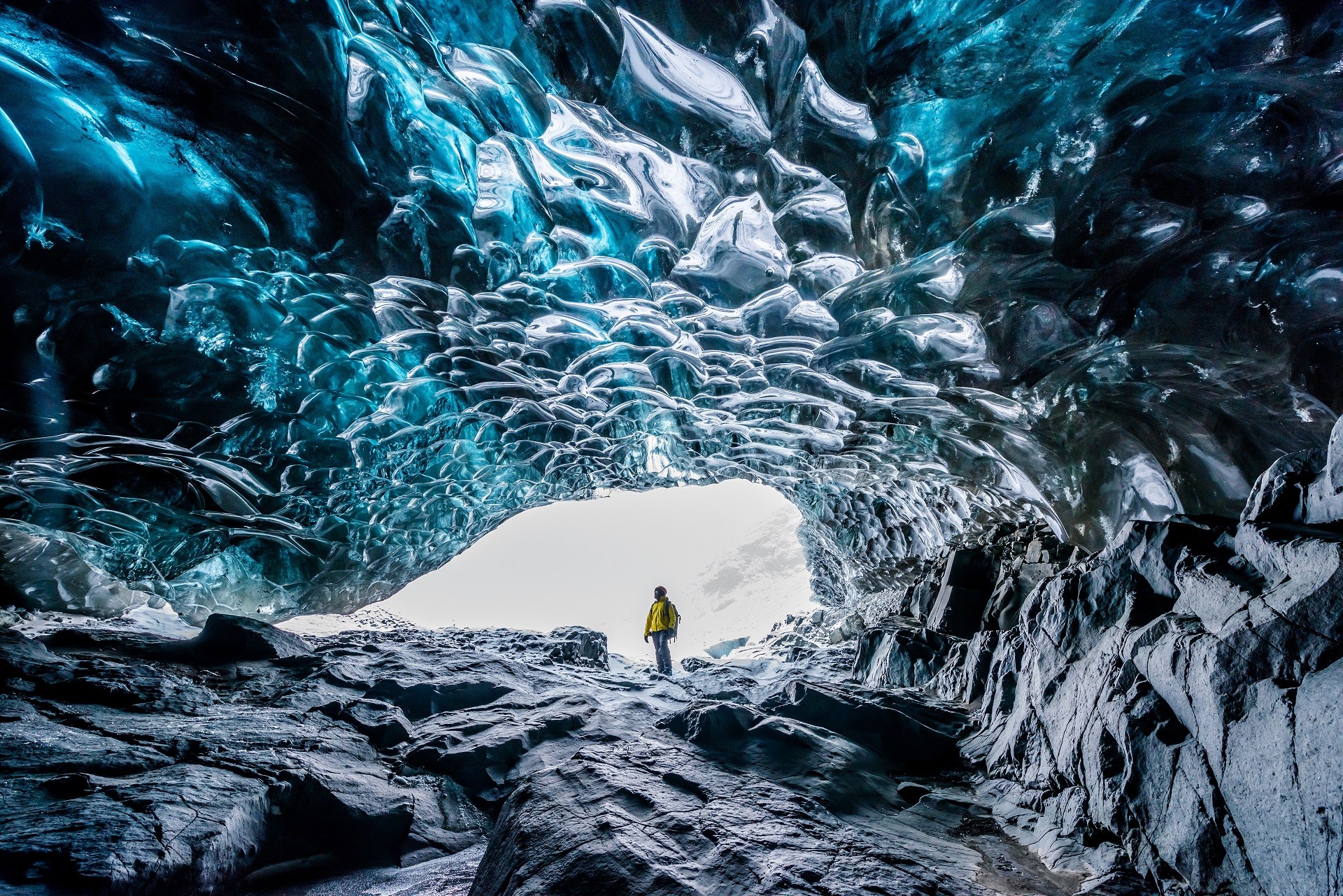 islandia zima lodowce