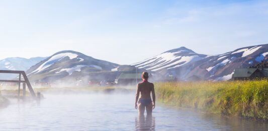 islandia gorące źródła Landmannalaugar