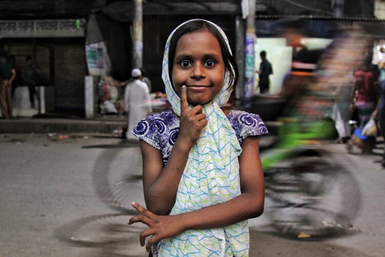 Dziewczynka w Bangladeszu