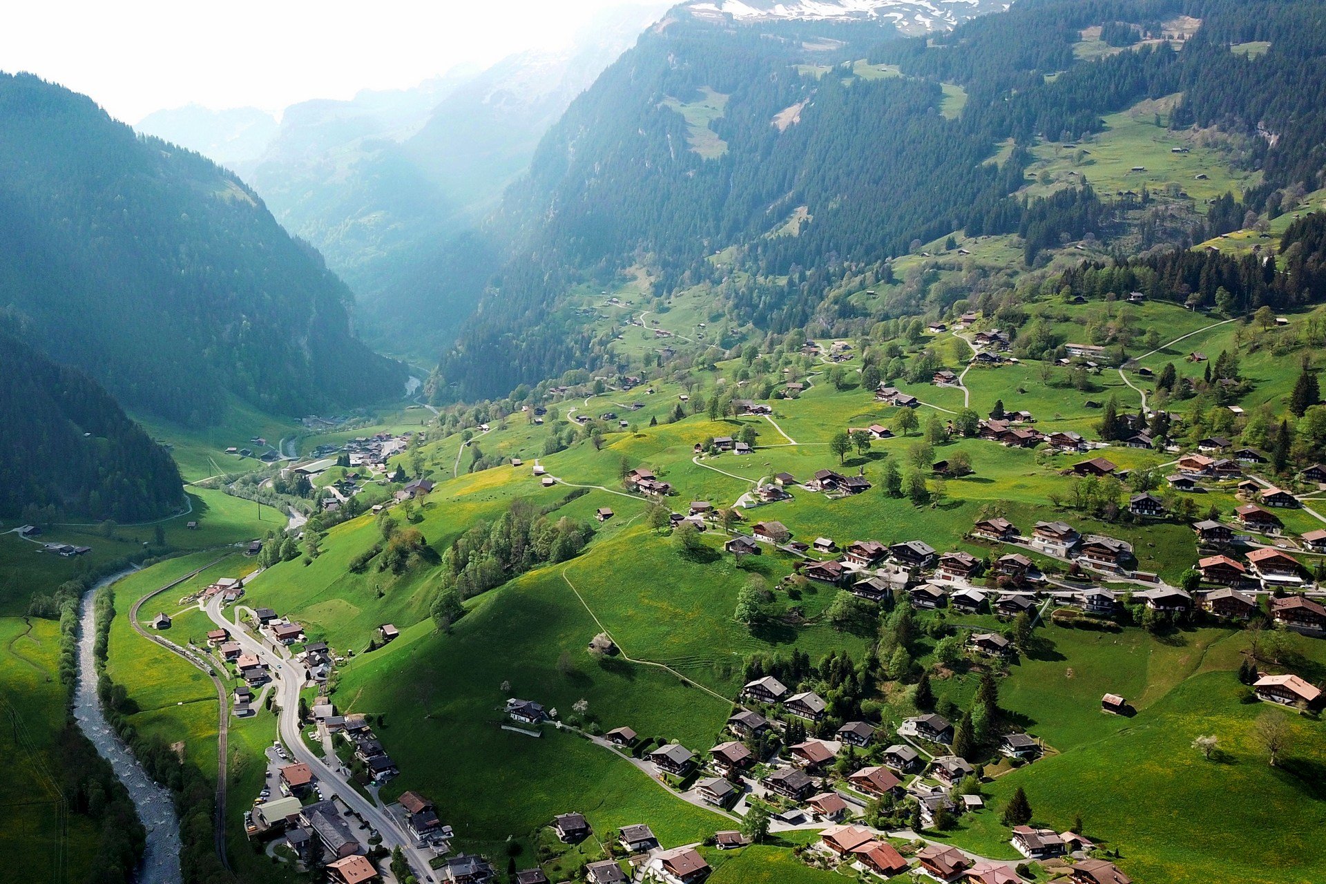 wioska grindelwald alpy szwajcaria