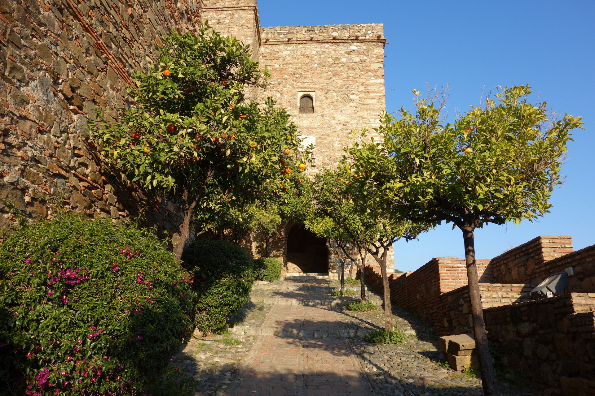 twierdza cytadela alcazaba w maladze hiszpania