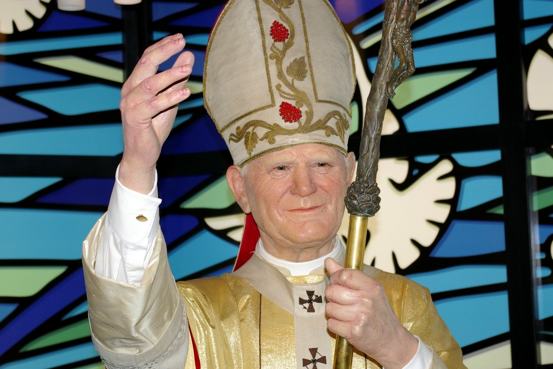 Papież Jan Paweł II, figura w muzeum Madame Tussauds w Berlinie