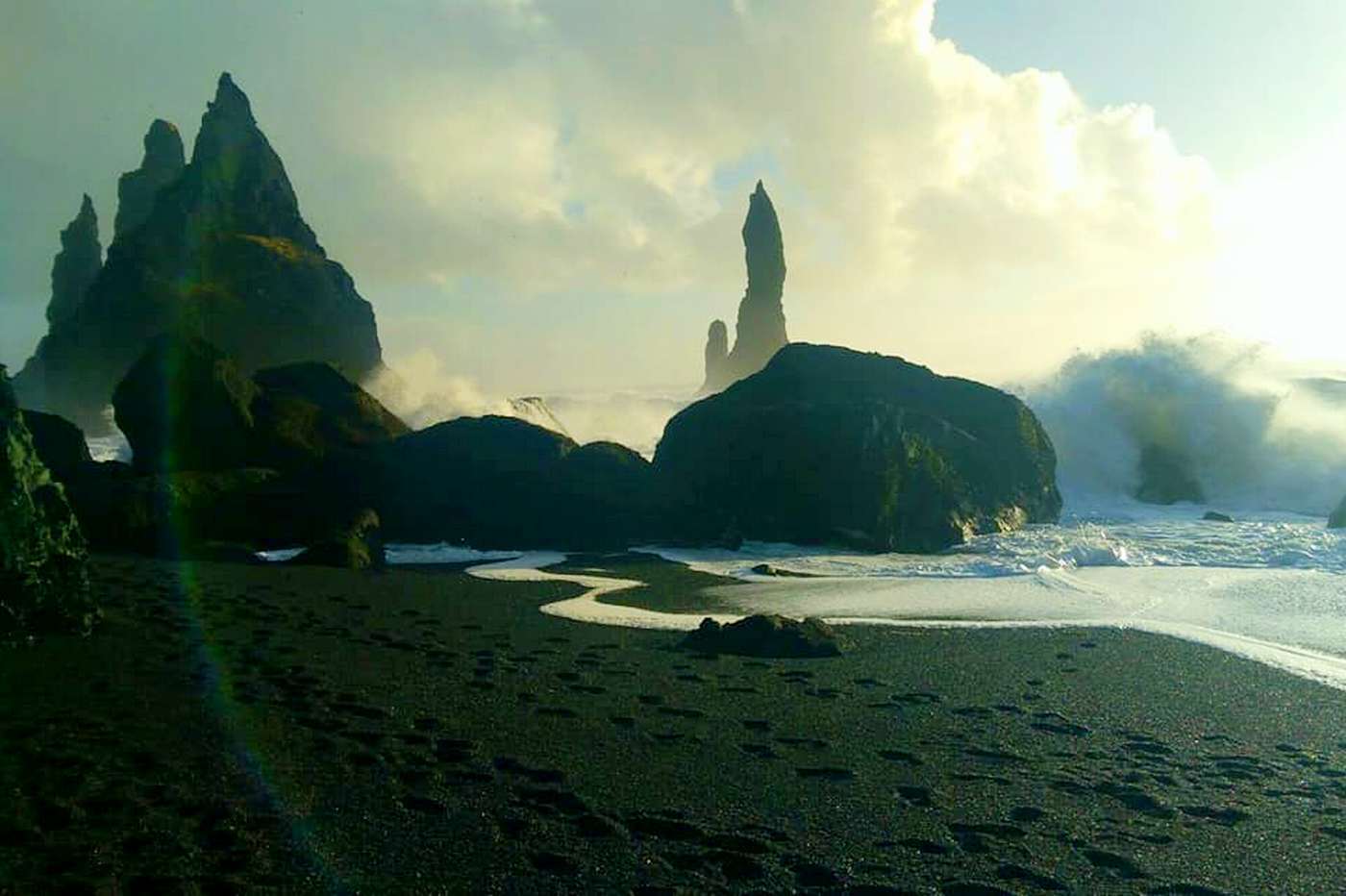 czarna plaża na islandii