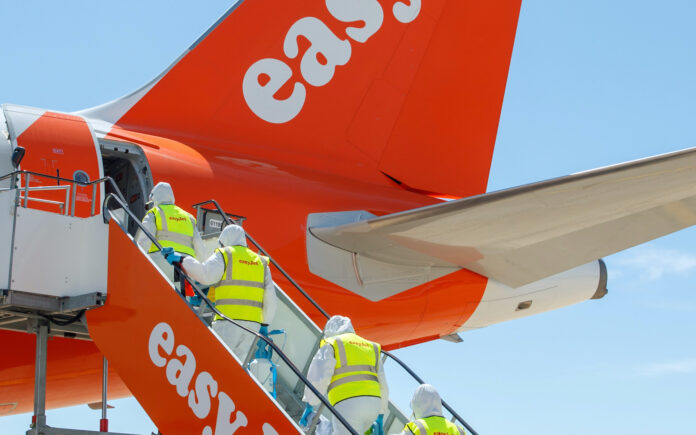 samolot easyjet w czasach Covid19