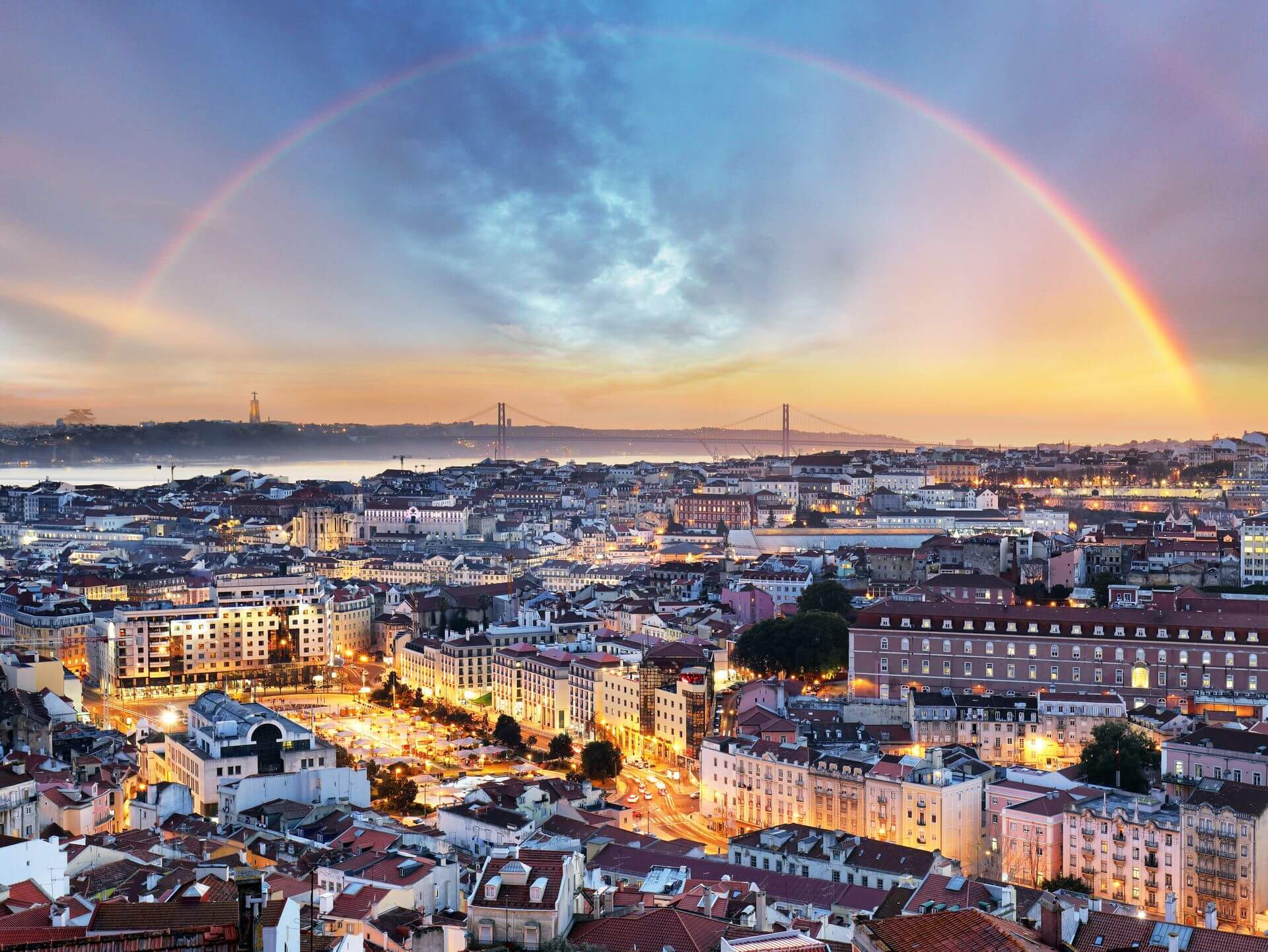 Lizbona atrakcje - widok na miasto