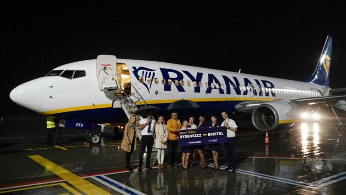 Ryanair na lotnisku w Bydgoszczy