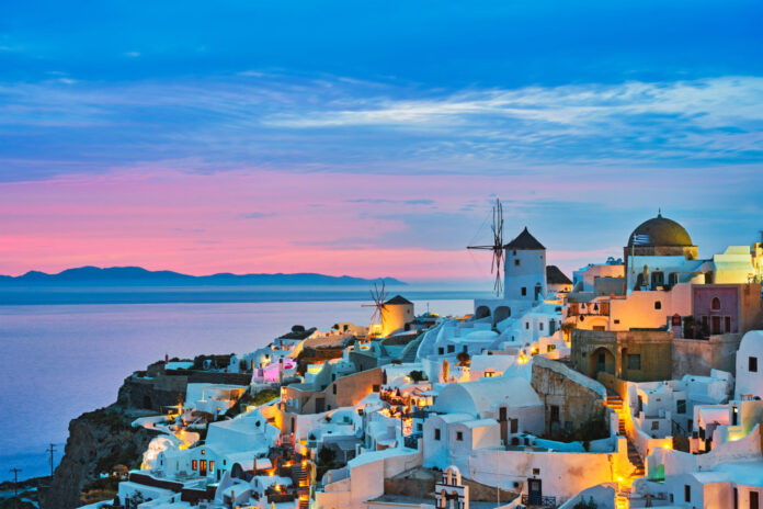 Famous greek tourist destination Oia, Greece