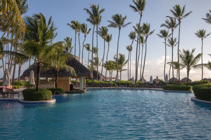 Pool near the ocean