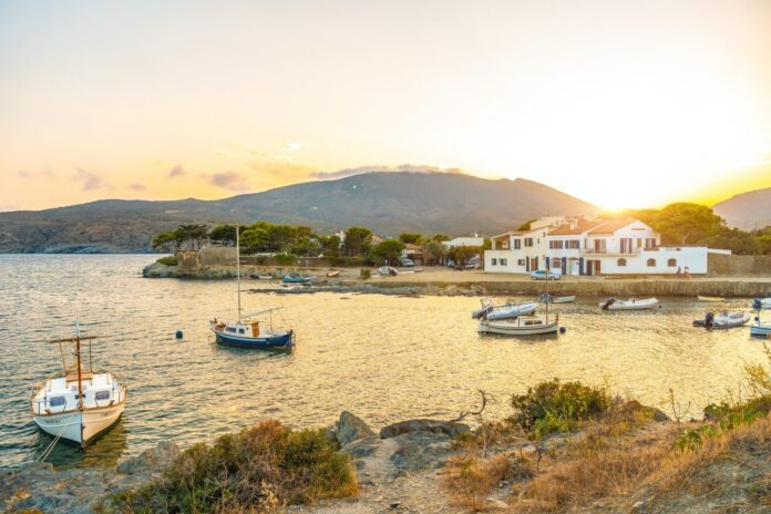 S'Arenella Island on the coast of Cadaques, a town on the Costa Brava