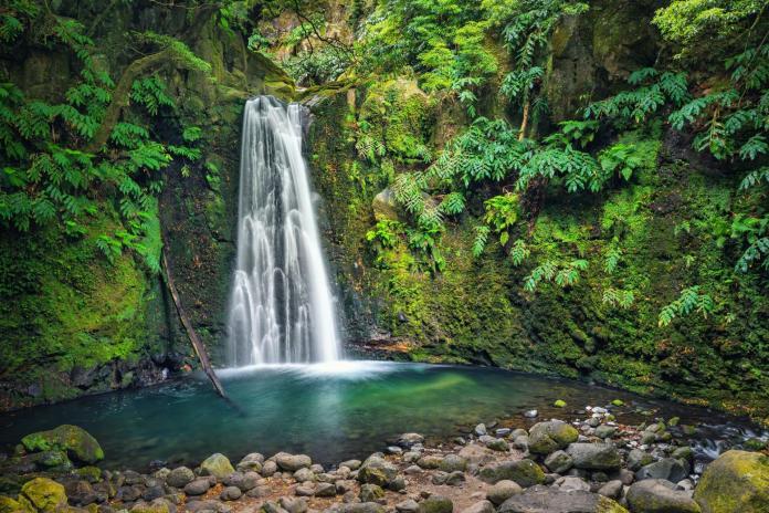 Salto do Prego waterfall, Azores, Portugal