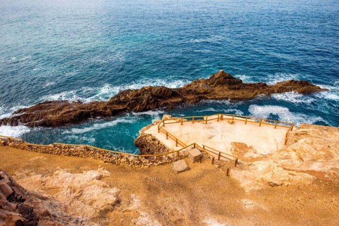 Coast in Ajuy village on Fuerteventura island