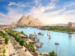 Piękna panorama Egiptu