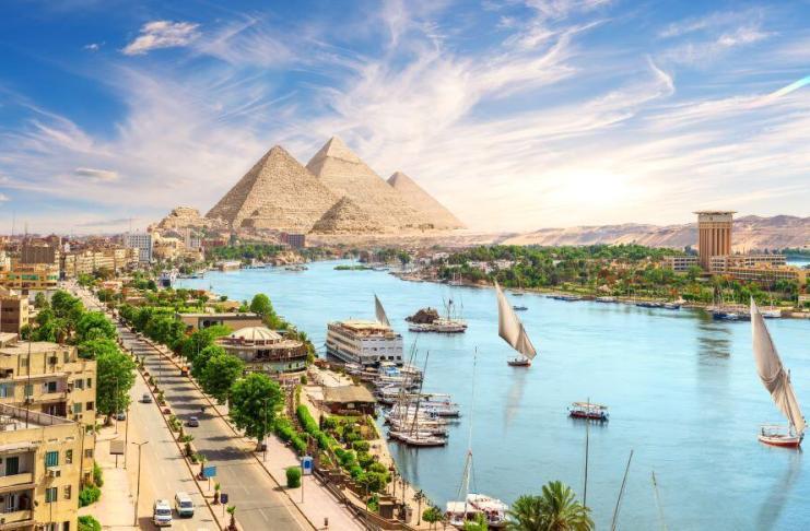 Piękna panorama Egiptu