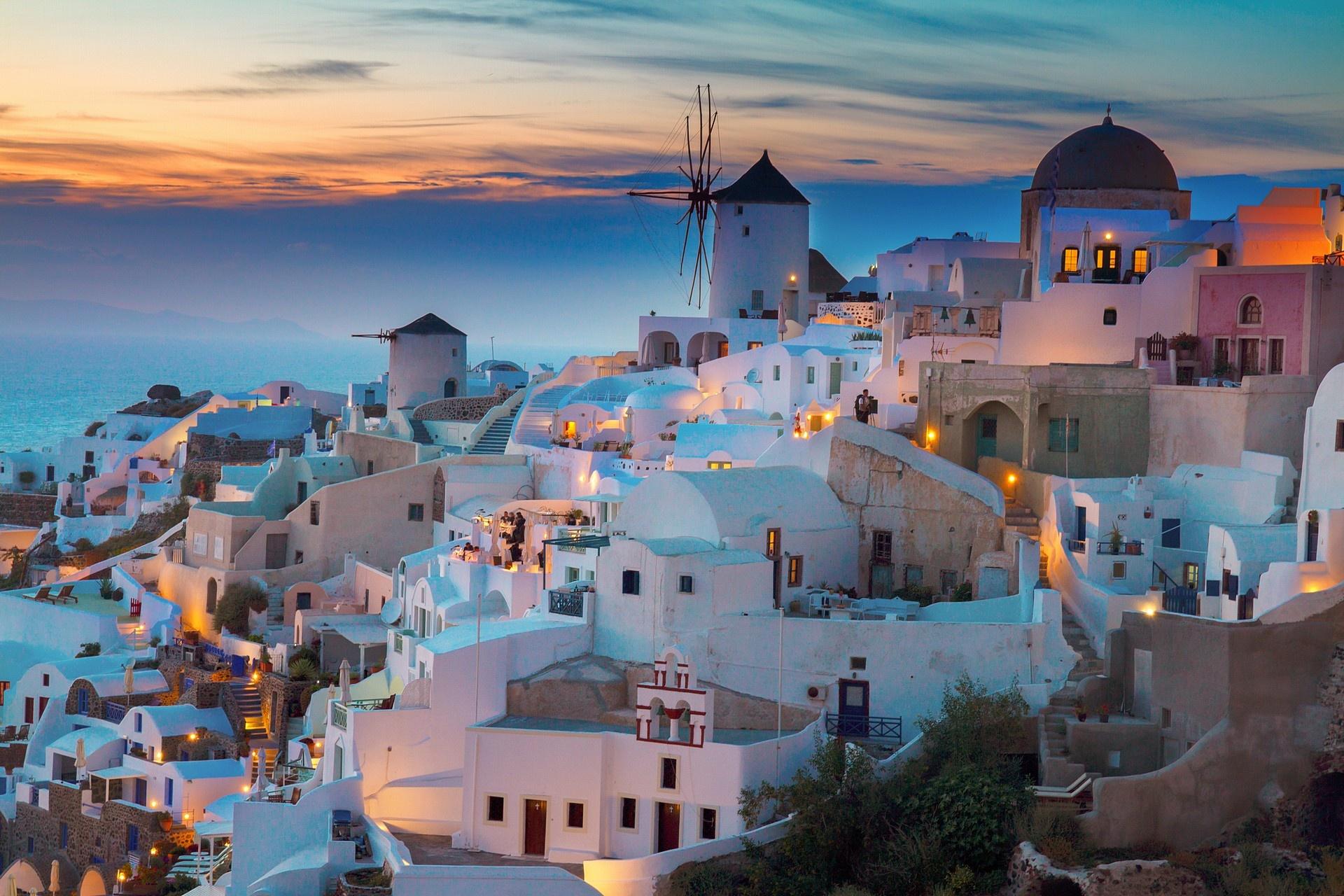Oia na Santorini, Grecja