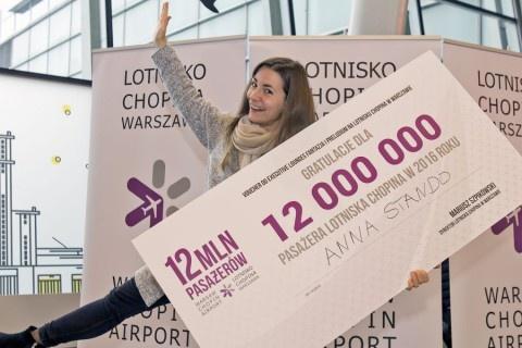 12-milionowy pasażer na lotnisku Chopina