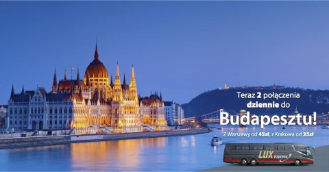 Lux Express dokłada drugie codzienne połączenie do Budapesztu!