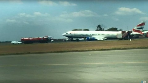 Samolot British Airways wylądował z uszkodzonym podwoziem