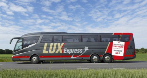Lux Express: w nocy -50% zniżki na międzynarodowych trasach!