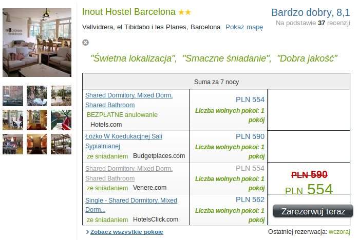 hotel w Barcelonie