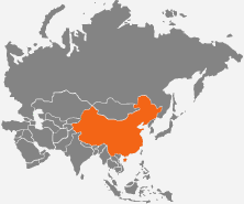 mapa - Chiny