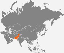 mapa - Pakistan