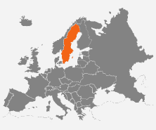 mapa - Szwecja