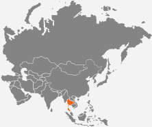 mapa - Tajlandia