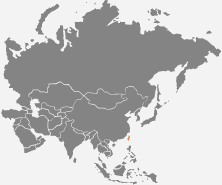mapa - Tajwan