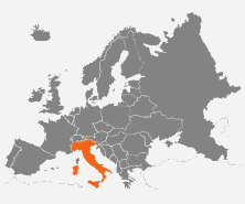 mapa - Włochy
