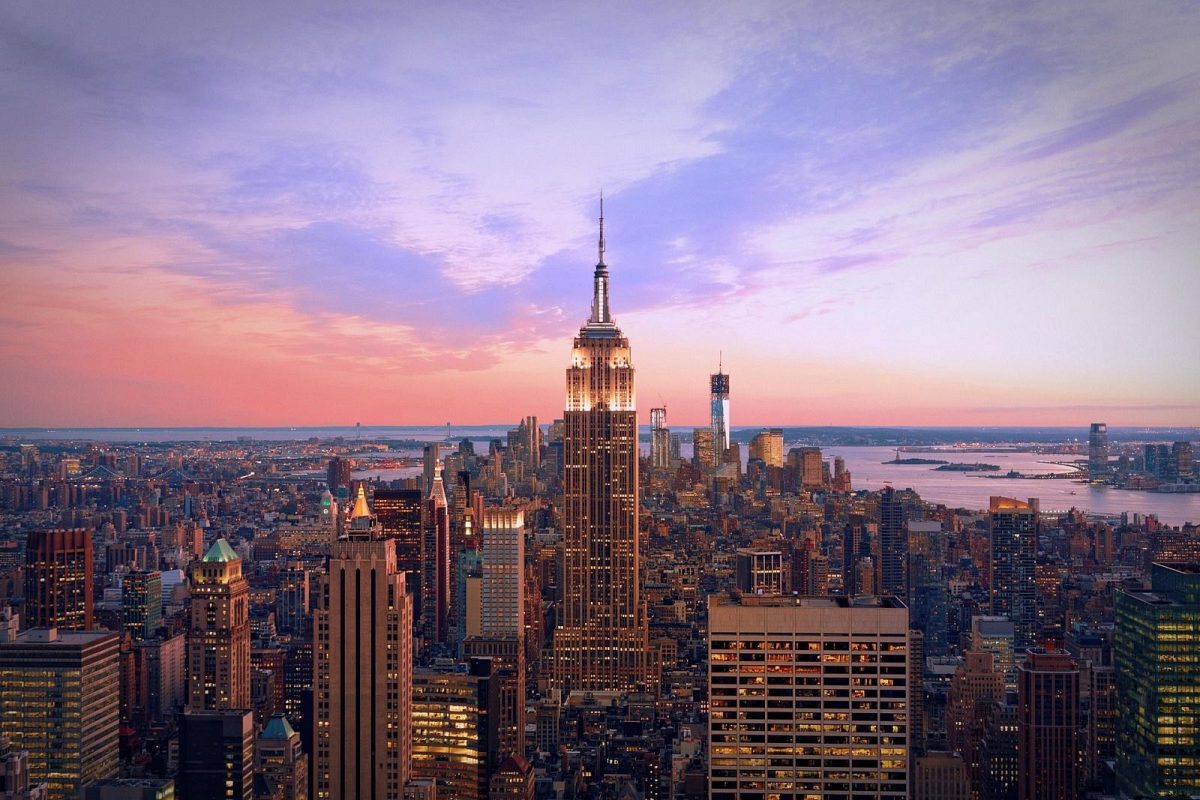 Manhattan Skyline, Nowy Jork, Stany Zjednoczone