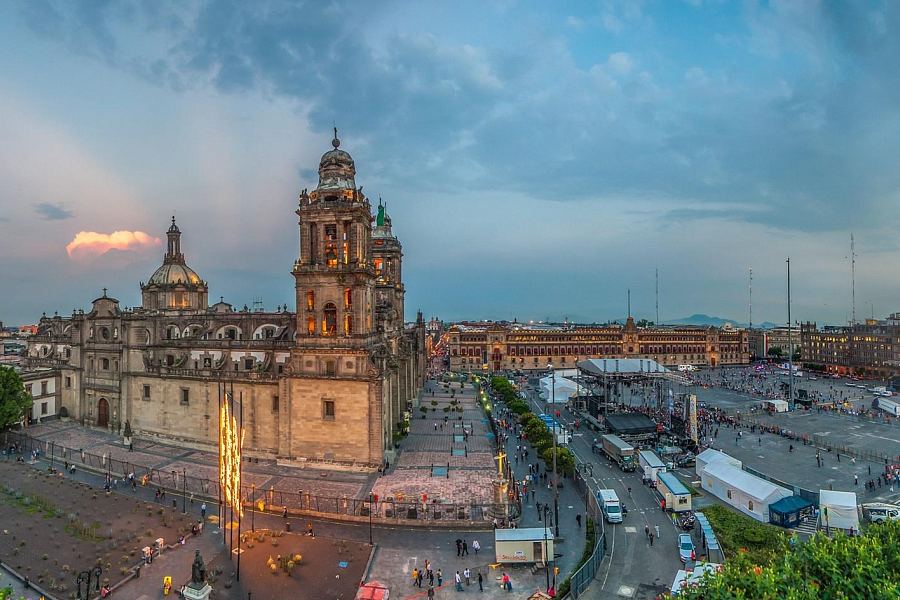 Zócalo i Katedra Metropolitalna w Mexico City